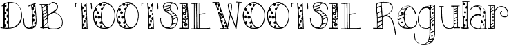 DJB TOOTSIEWOOTSIE Regular font - DJB TOOTSIEWOOTSIE.ttf