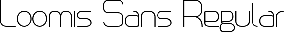 Loomis Sans Regular font - Loomis_Sans.ttf