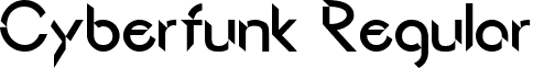 Cyberfunk Regular font - Cyberfunk.ttf