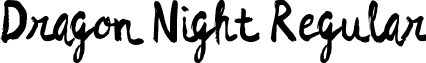 Dragon Night Regular font - DragonNight.otf