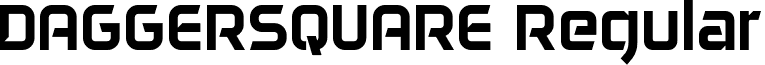 DAGGERSQUARE Regular font - DAGGERSQUARE.otf