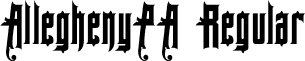 AlleghenyPA Regular font - AlleghenyPA-Regular.ttf