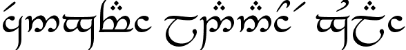 TengwarEldanaro Regular font - Tengwar_Eldanaro-Regular.ttf