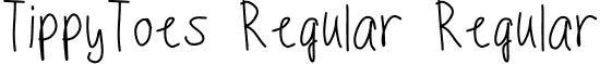 TippyToes Regular Regular font - TippyToes Regular.ttf