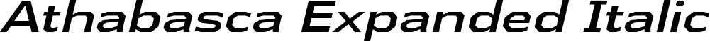 Athabasca Expanded Italic font - athabasca-ex-it.ttf