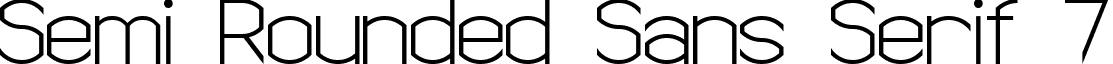 Semi Rounded Sans Serif 7 font - semi_rounded_sans_serif_7.ttf