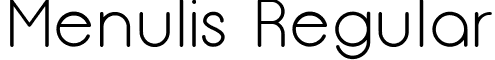 Menulis Regular font - menulis.ttf