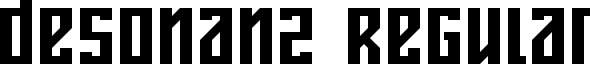 desonanz Regular font - desonanz.ttf