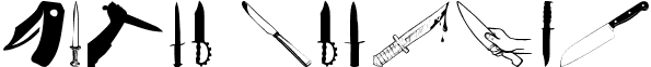 Knife Regular font - Knife.ttf