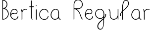 Bertica Regular font - Bertica-Regular.ttf