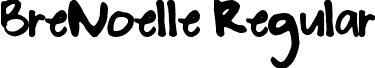 BreNoelle Regular font - BreNoelle.ttf