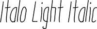 Italo Light Italic font - Italo_Light-Italic.otf