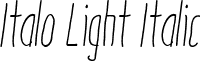 Italo Light Italic font - Italo_Light-Italic.ttf