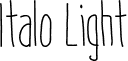 Italo Light font - Italo_Light.otf