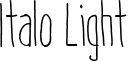 Italo Light font - Italo_Light.ttf