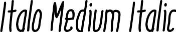 Italo Medium Italic font - Italo_Medium-Italic.otf