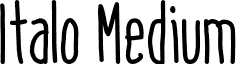 Italo Medium font - Italo_Medium.otf