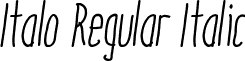 Italo Regular Italic font - Italo_Regular-Italic.ttf