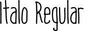 Italo Regular font - Italo_Regular.otf