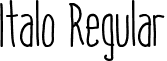 Italo Regular font - Italo_Regular.ttf