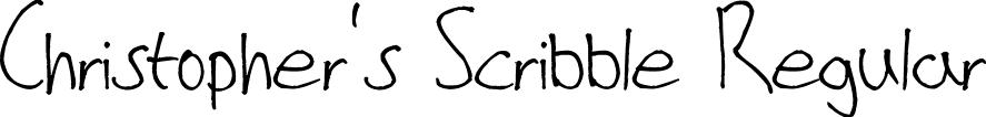 Christopher's Scribble Regular font - Christopher's Scribble.otf