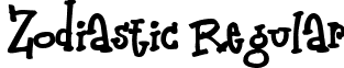 Zodiastic Regular font - ZODIASTI.TTF
