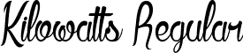 Kilowatts Regular font - Kilowatts.ttf