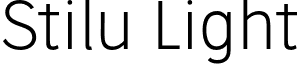 Stilu Light font - Stilu-Light.otf