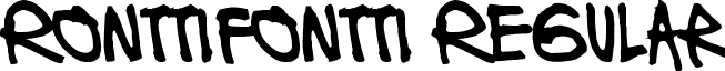 Ronttifontti Regular font - Ronttifontti2.ttf
