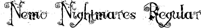 Nemo Nightmares Regular font - Nemo Nightmares.ttf