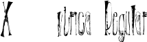 X-éntrica Regular font - x-ntrica.ttf