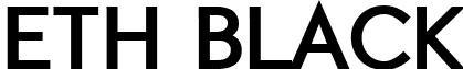 ETH Black font - EthBlackEthon.ttf