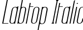 Labtop Italic font - LABTOPI_.ttf
