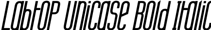 Labtop Unicase Bold Italic font - LABTUBI_.ttf