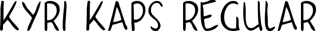 KYRI KAPS Regular font - KYRI_KAPS.ttf