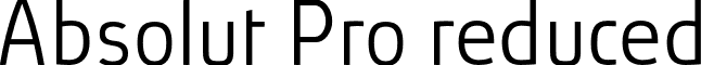Absolut Pro reduced font - Absolut_Pro_Light_reduced.otf