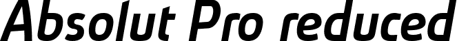 Absolut Pro reduced font - Absolut_Pro_Medium_Italic_reduced.ttf