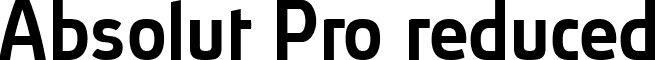 Absolut Pro reduced font - Absolut_Pro_Medium_reduced.ttf