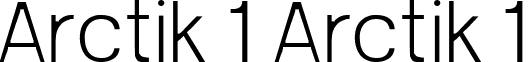 Arctik 1 Arctik 1 font - Arctik 1.ttf