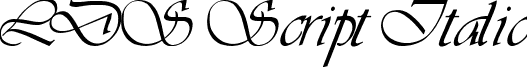 LDS Script Italic font - ldsscrp.ttf