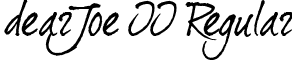 dearJoe II Regular font - DEARJI__.TTF