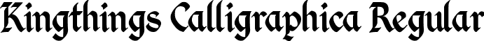 Kingthings Calligraphica Regular font - Kingthings Calligraphica.ttf