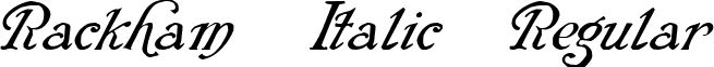 Rackham Italic Regular font - rai_____.ttf