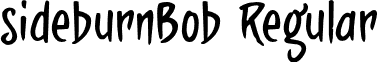 sideburnBob Regular font - SBBTRIAL.otf