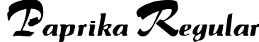 Paprika Regular font - CW_PAPRK.TTF