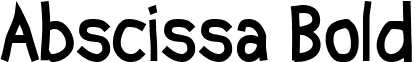Abscissa Bold font - abscib__.ttf