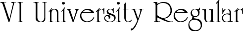 VI University Regular font - UN____11.TTF