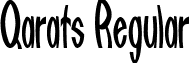 Qarats Regular font - Qarats.ttf