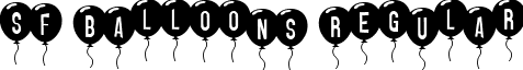 SF Balloons Regular font - SF Balloons.ttf