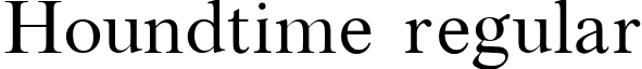 Houndtime regular font - Houndtim.ttf